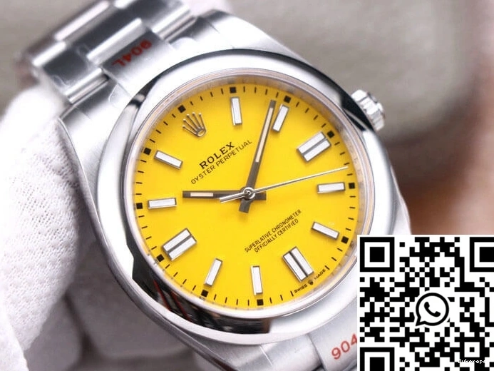 41MM EW Dial M124300-0004 Factory Oyster Yellow Rolex Perpetual 0419
